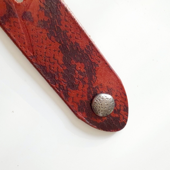 ??Vintage Style Geniune Leather Belt main image 5